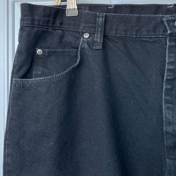 •WRANGLER• Men's Black Premium Quality Authentic Denim Jeans - Size 42x32 - Picture 4 of 8